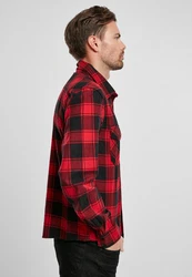 Brandit Outdoorhemd Check Shirt Herren Langarm Rot/Dunkelrot