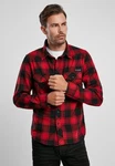Brandit Outdoorhemd Check Shirt Herren Langarm Rot/Dunkelrot