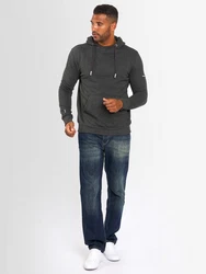 Alessandro Salvarini Kapuzenpullover ASCalgarii Schwarz/Dunkelgrau/Dunkelblau