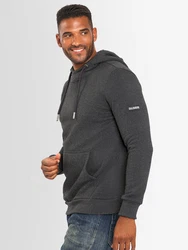 Alessandro Salvarini Kapuzenpullover ASCalgarii Schwarz/Dunkelgrau/Dunkelblau