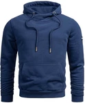 Alessandro Salvarini Kapuzenpullover ASCalgarii Blau/Dunkelblau/Hellblau