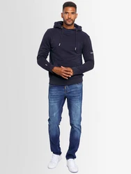 Alessandro Salvarini Kapuzenpullover ASCalgarii Dunkelblau/Blau/Schwarz/Hellblau
