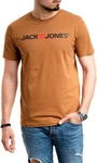 Jack & Jones Print Shirt mit Rundhalsausschnitt Orange/Braun/Khaki/Blau/Beige Jack & Jones Print Shirt mit Rundhalsausschnitt Orange/Braun/Khaki/Blau/Beige