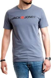 Jack & Jones Print Shirt mit Rundhalsausschnitt Blau/Grau/Dunkelblau