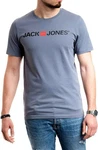 Jack & Jones Print Shirt mit Rundhalsausschnitt Blau/Grau/Dunkelblau Jack & Jones Print Shirt mit Rundhalsausschnitt Blau/Grau/Dunkelblau