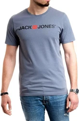 Jack & Jones Print Shirt mit Rundhalsausschnitt Blau/Grau/Dunkelblau