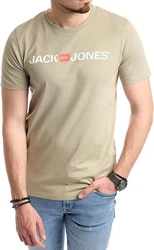 Jack & Jones Print Shirt mit Rundhalsausschnitt Khaki