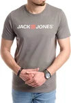 Jack & Jones Print Shirt mit Rundhalsausschnitt Khaki/Grau/Dunkelgrün/Schwarz/Braun