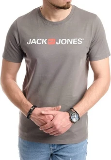 Jack & Jones Print Shirt mit Rundhalsausschnitt Khaki/Grau/Dunkelgrün/Schwarz/Braun