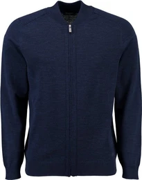 Strickjacke MAERZ Strickjacke marine aus Merinowolle