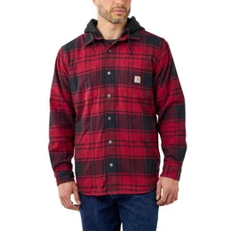 Hemdjacke FLANNEL FLEECE LINED HOODED SHIRT JAC 105621 (1-St)