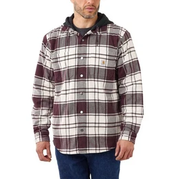 Hemdjacke FLANNEL FLEECE LINED HOODED SHIRT JAC 105621 (1-St)