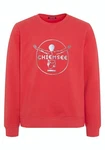 Chiemsee Sweatshirt im Label-Look Rot/Rosa/Dunkelrot
