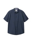 TOM TAILOR Kurzarmhemd PRINTED Dunkelblau/Hellblau/Grau/Blau