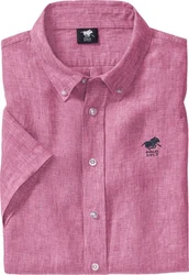 Polo Sylt Kurzarmhemd Lila/Rosa