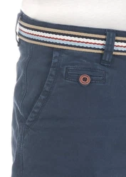 riverso Herren Chino Shorts RIVKlaas Regular Fit Gürtel Bermuda Kurze Hose (19400) Dunkelblau/Hellblau/Blau/Rot