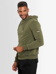 Alessandro Salvarini Kapuzenpullover ASCalgarii Dunkelgrün/Khaki