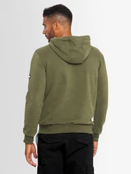 Alessandro Salvarini Kapuzenpullover ASCalgarii Dunkelgrün/Khaki