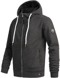 Alessandro Salvarini Sweatjacke ASGilio Dunkelgrau/Grau/Hellgrau