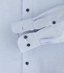 CASAMODA Businesshemd Kent Comfort Fit Hellblau/Dunkelblau/Blau