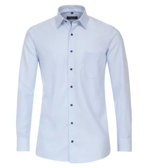 CASAMODA Businesshemd Kent Comfort Fit Hellblau/Dunkelblau/Blau