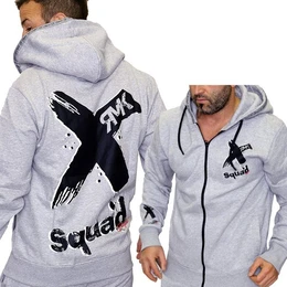 Collegejacke Herren Jacke Sweatjacke Sportjacke Joggingjacke mit lssiger Kapuze