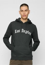 MisterTee Sweatshirt Herren Los Angeles Wording Hoody Dunkelgrau/Grün/Blau/Hellgrau/Grau/Rot