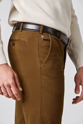 MEYER Chinohose Bonn Khaki/Braun