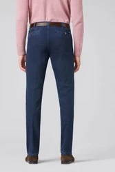 MEYER 5-Pocket Hose Jeans Diego Dunkelblau/Blau/Hellblau/Rosa