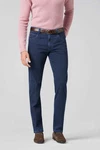 MEYER 5-Pocket Hose Jeans Diego Dunkelblau/Blau/Hellblau/Rosa