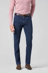 MEYER 5-Pocket Hose Jeans Diego Dunkelblau/Blau/Hellblau/Rosa
