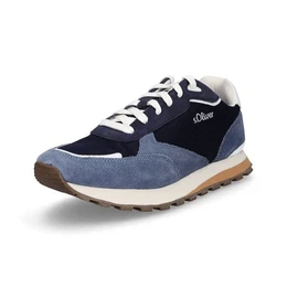Herren Leder Sneaker denim blau Sneaker