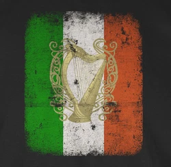 Shirtracer T-Shirt Irland Irische Flagge St. Patricks Day Grün/Gelb/Mischfarben/Orange/Blau