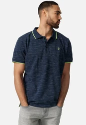 Indicode T-Shirt Mecklenburgh Dunkelblau/Türkis/Blau
