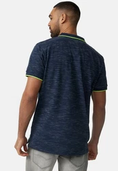 Indicode T-Shirt Mecklenburgh Dunkelblau/Türkis/Blau