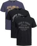 Jack & Jones Print-Shirt Dunkelblau/Blau/Schwarz