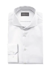 FAKTS Langarmhemd Weiß/Silber/Grau/Creme