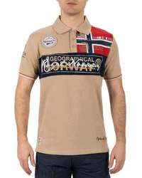 Geographical Norway T-Shirt Kurzarm Poloshirt bakidney Men Beige