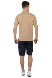 Geographical Norway T-Shirt Kurzarm Poloshirt bakidney Men Beige