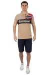 Geographical Norway T-Shirt Kurzarm Poloshirt bakidney Men Beige