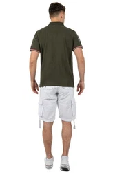 Geographical Norway T-Shirt Kurzarm Poloshirt bakidney Men Kaki