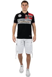 Geographical Norway T-Shirt Kurzarm Poloshirt bakidney Men Schwarz