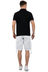 Geographical Norway T-Shirt Kurzarm Poloshirt bakidney Men Schwarz
