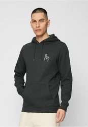MisterTee Sweatshirt Easy Sign Hoody (1-tlg) Dunkelgrau/Grau/Hellgrau