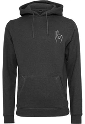 MisterTee Sweatshirt Easy Sign Hoody (1-tlg) Dunkelgrau/Grau/Hellgrau