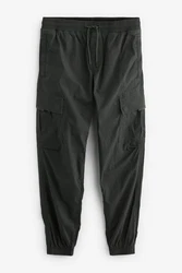 Next Utility-Cargohose Regular Tapered Dunkelgrün/Khaki