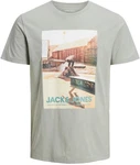 Jack & Jones Rundhalsshirt JJGEM TEE SS CREW NECK Khaki/Dunkelgrün/Grün