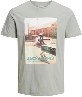 Jack & Jones Rundhalsshirt JJGEM TEE SS CREW NECK Khaki/Dunkelgrün/Grün Jack & Jones Rundhalsshirt JJGEM TEE SS CREW NECK Khaki/Dunkelgrün/Grün