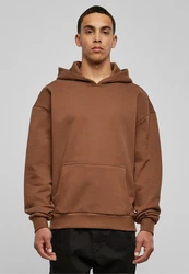 Urban Classics Sweatshirt Ultra Heavy Hoody Braun/Orange