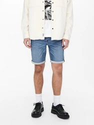ONLY&SONS Herren ONSPLY JOG SHORTS PK 8584 Jeans-Shorts Blau/Hellblau/Dunkelblau